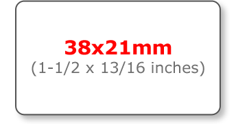 38x21mm personalized labels