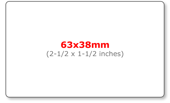 63x38mm personalized labels
