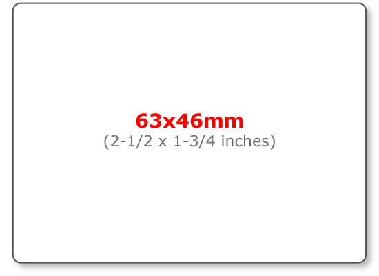 63x46mm personalized labels