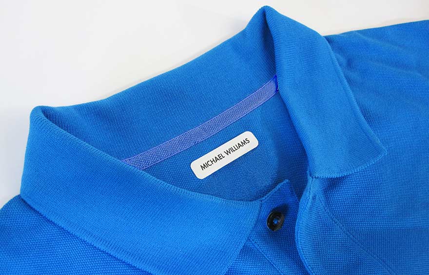 Iron on labels